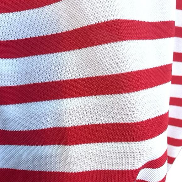 Columbia Shirt Womens L Red White Sleeveless Button Front Collared Lightweight - Picture 10 of 11